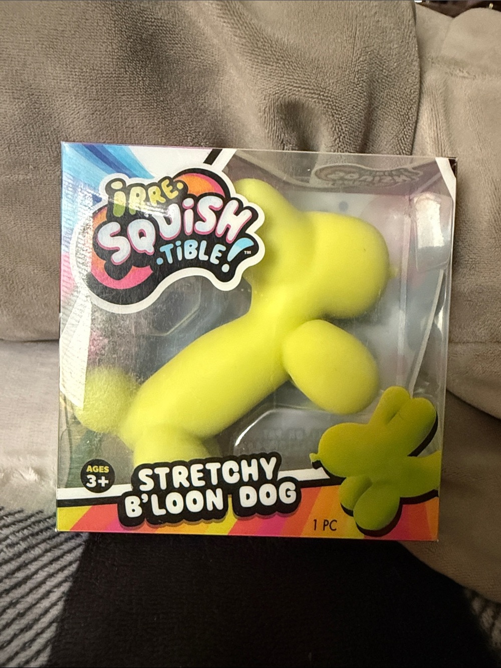 Stretchy B'loon Dog Plush Squishy Toy - Yellow
